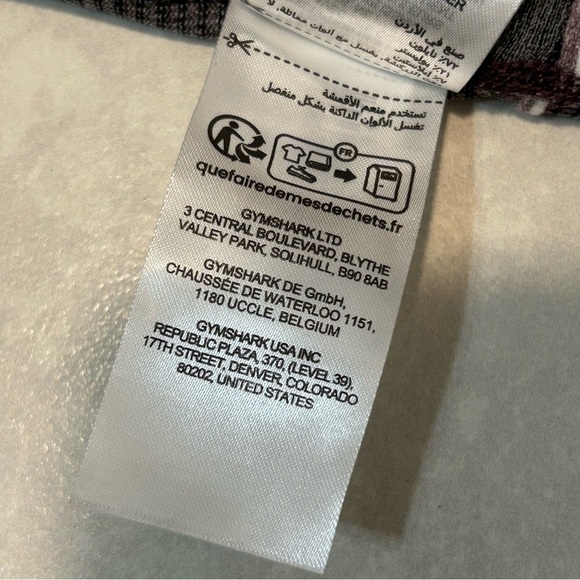 Gymshark Dark Purple Textured Leggings - Picture 7 of 9